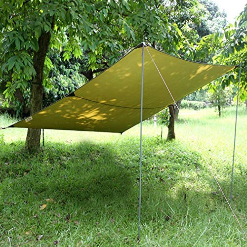 How to hang a tarp for shade by all four corners