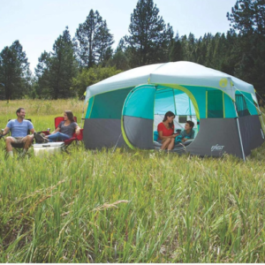 Coleman Cabin Tent with hinged door