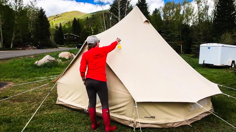 How to waterproof a canvas tent