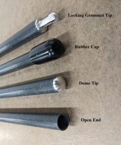 Types of tent pole end caps